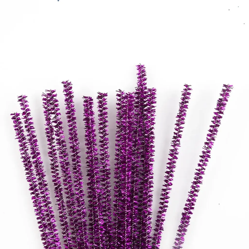 CHENILLE METALICO SELANUSA C/10 PZ 10-MORADO
