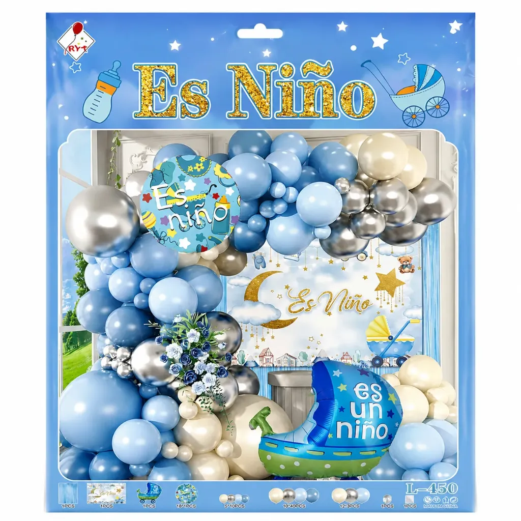 [6925091904508] SET DE GLOBOS GRANDE ES NIÑO L-450