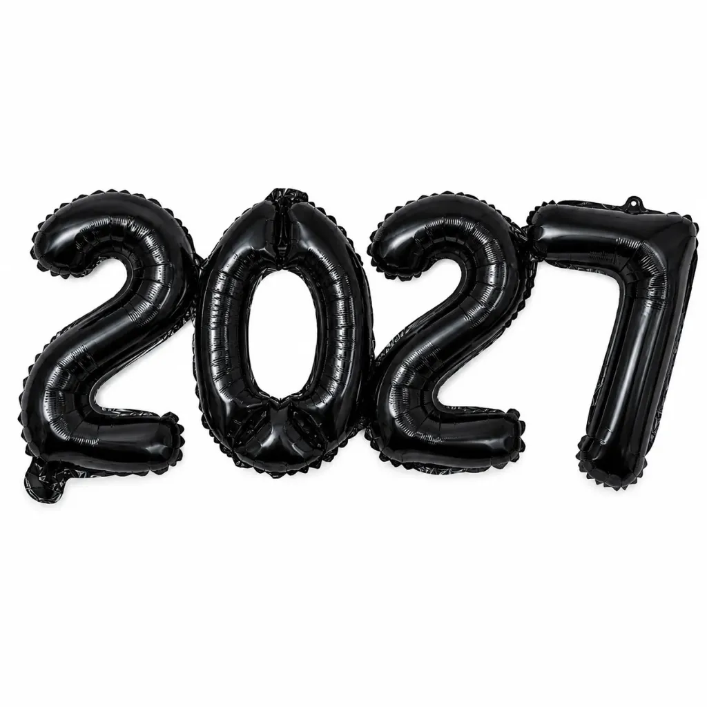SET DE GLOBOS 2027 32" NEGRO XN27-32
