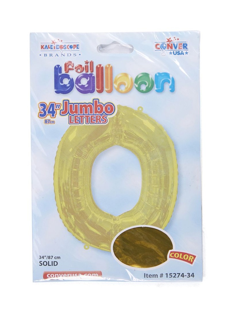 [681070105316] GLOBO MET. GOLD JUMBO "O" 34" S-H 15274-34