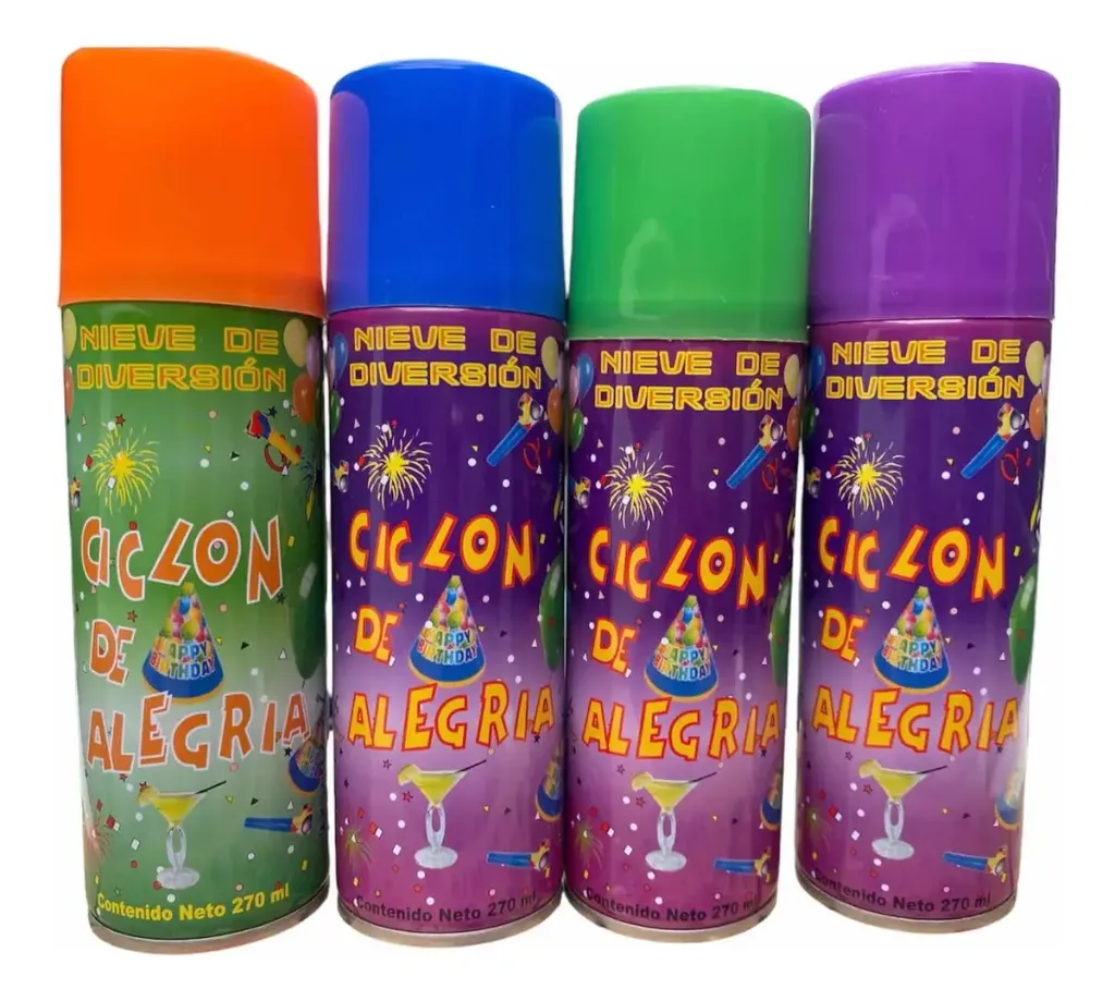 [7501409600301] ESPUMA PARA FIESTA CICLON DE ALEGRIA 270 ML