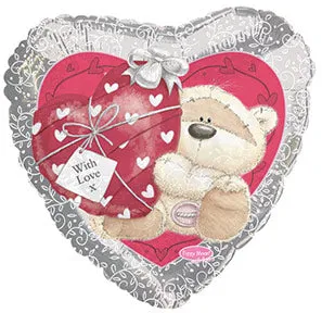 [052329161443] GLOBOS MET. FIZZY MOON LOVE 18" S-H 216144