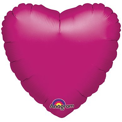 [052329130203] GLOBO MET. CORAZON ROSA 18" S-H 213020