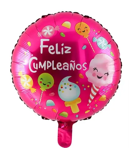 GLOBO MET. FELIZ CUMPLEAÑOS 18" S-H B0840