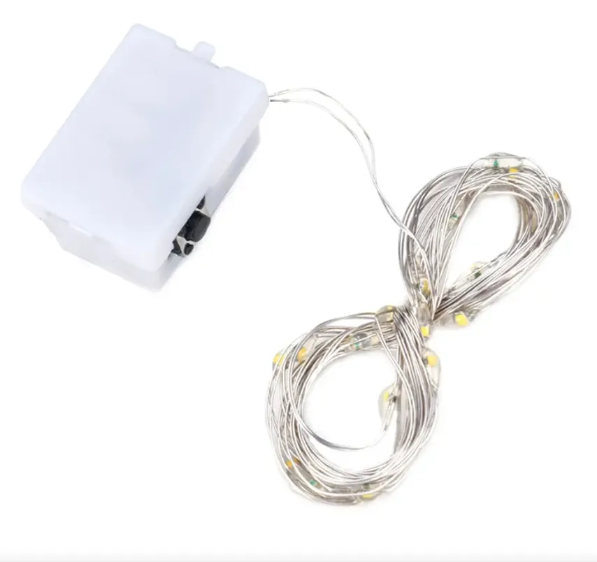 [0005065290003] CADENA LUCES LED BLANCA DE PILA 2 MTS 6529-3