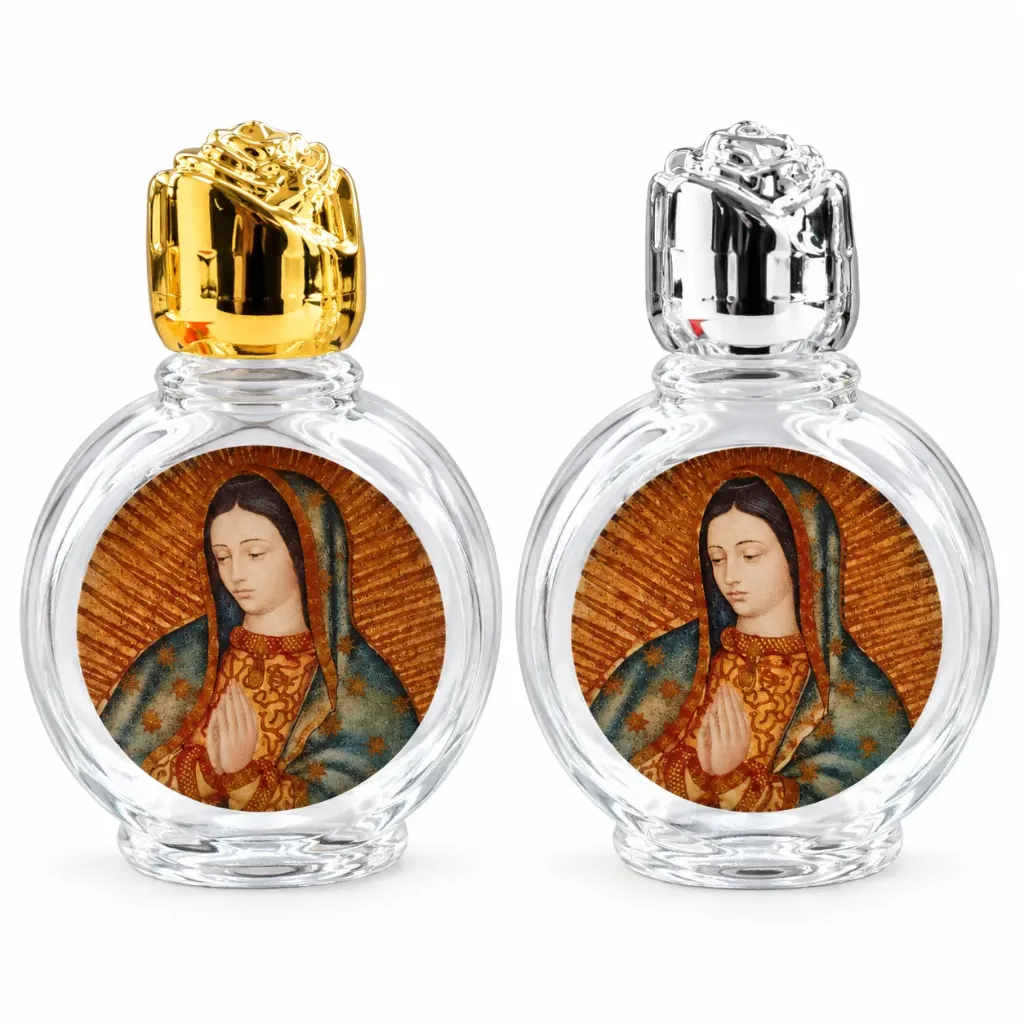 ENVASE DE VIDRIO VIRGEN DE GUADALUPE