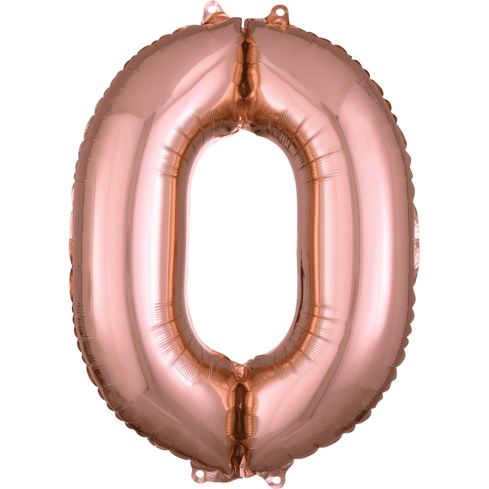 Globo metálico número