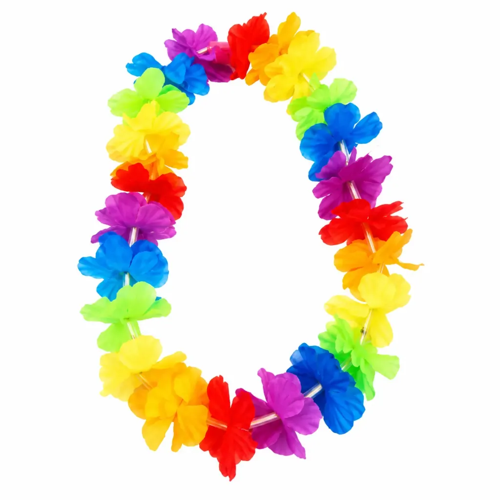 COLLAR HAWAIANO DE FLORES C/12PZ HWN-01A