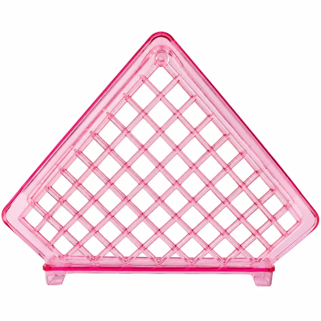 SERVILLETERO TRIANGULO ROSA CRISTAL  C/10PZ SETRRS