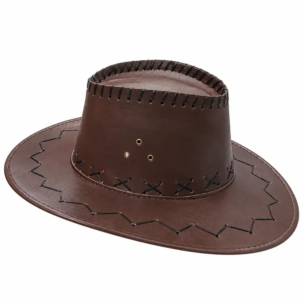 SOMBRERO VAQUERO EN VINIL CAFE