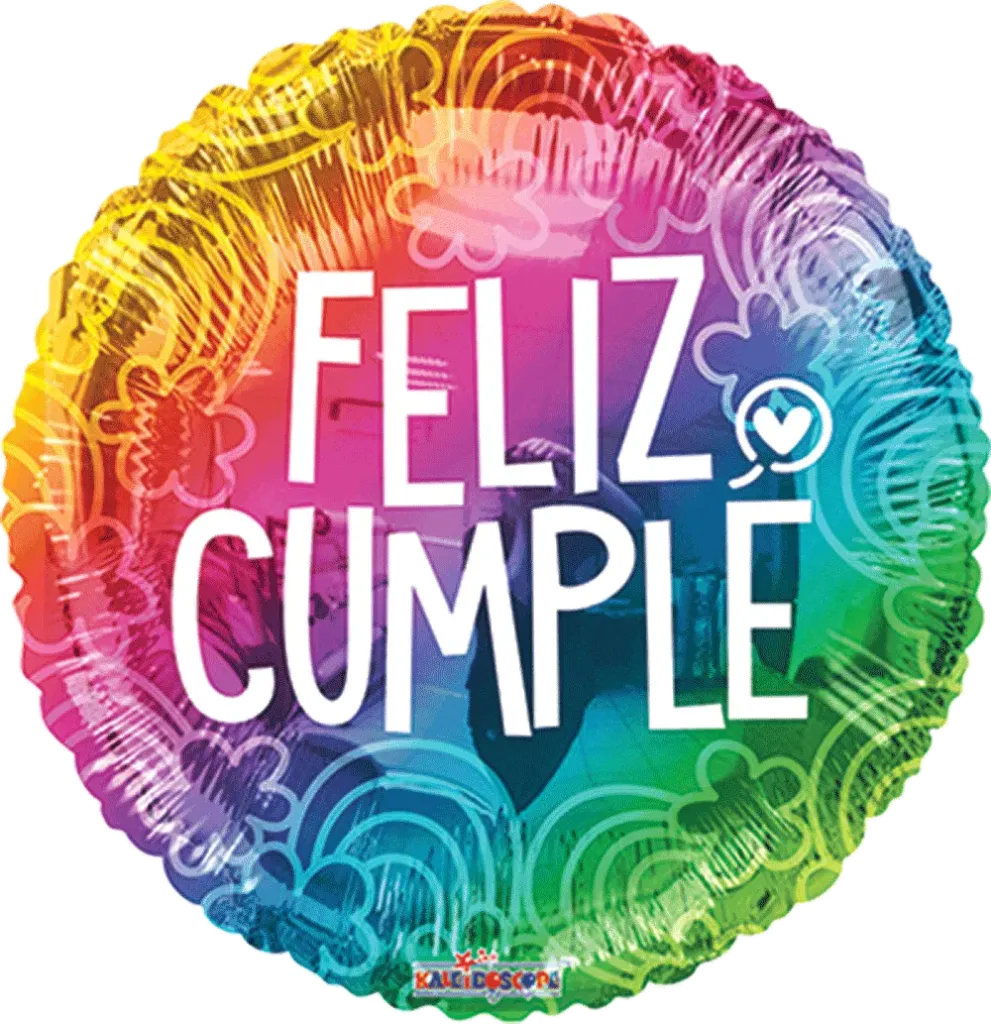 GLOBO MET. FELIZ CUMPLE NUBES COLORIDO 35965-09V