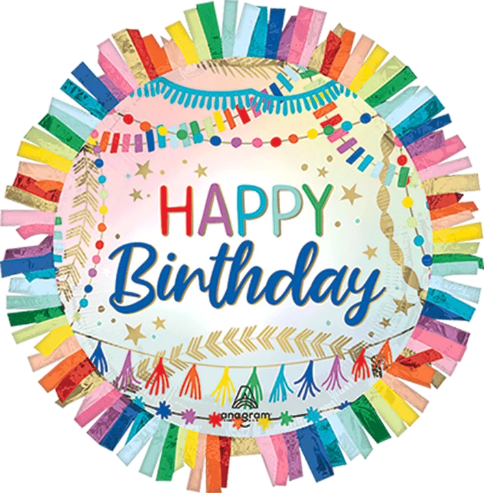 GLOBO MET. HAPPY BIRTHDAY STREAMERS 4670511