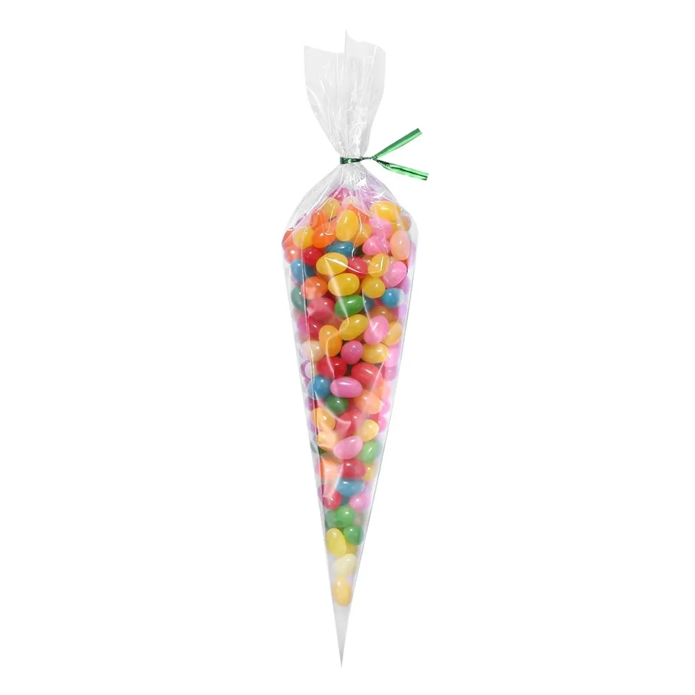 BOLSA CELOFAN CONO GRANDE LISO12X30CM 50 PZ