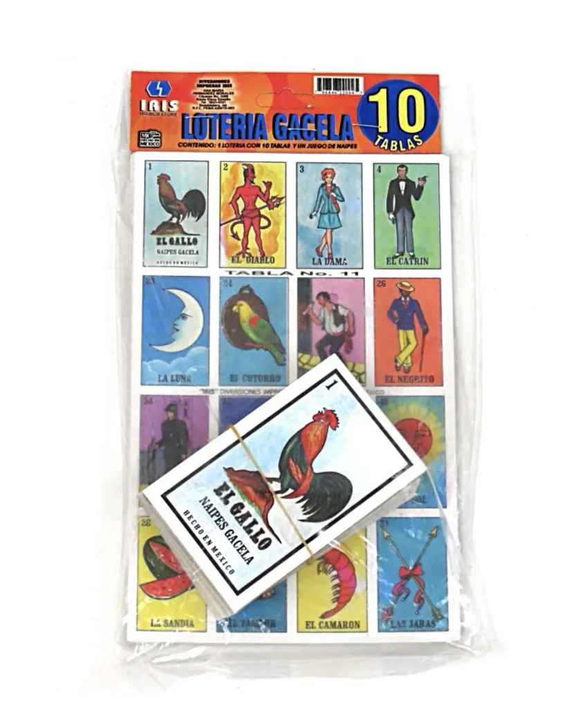 22004 LOTERIA GACELA 10 TABLAS
