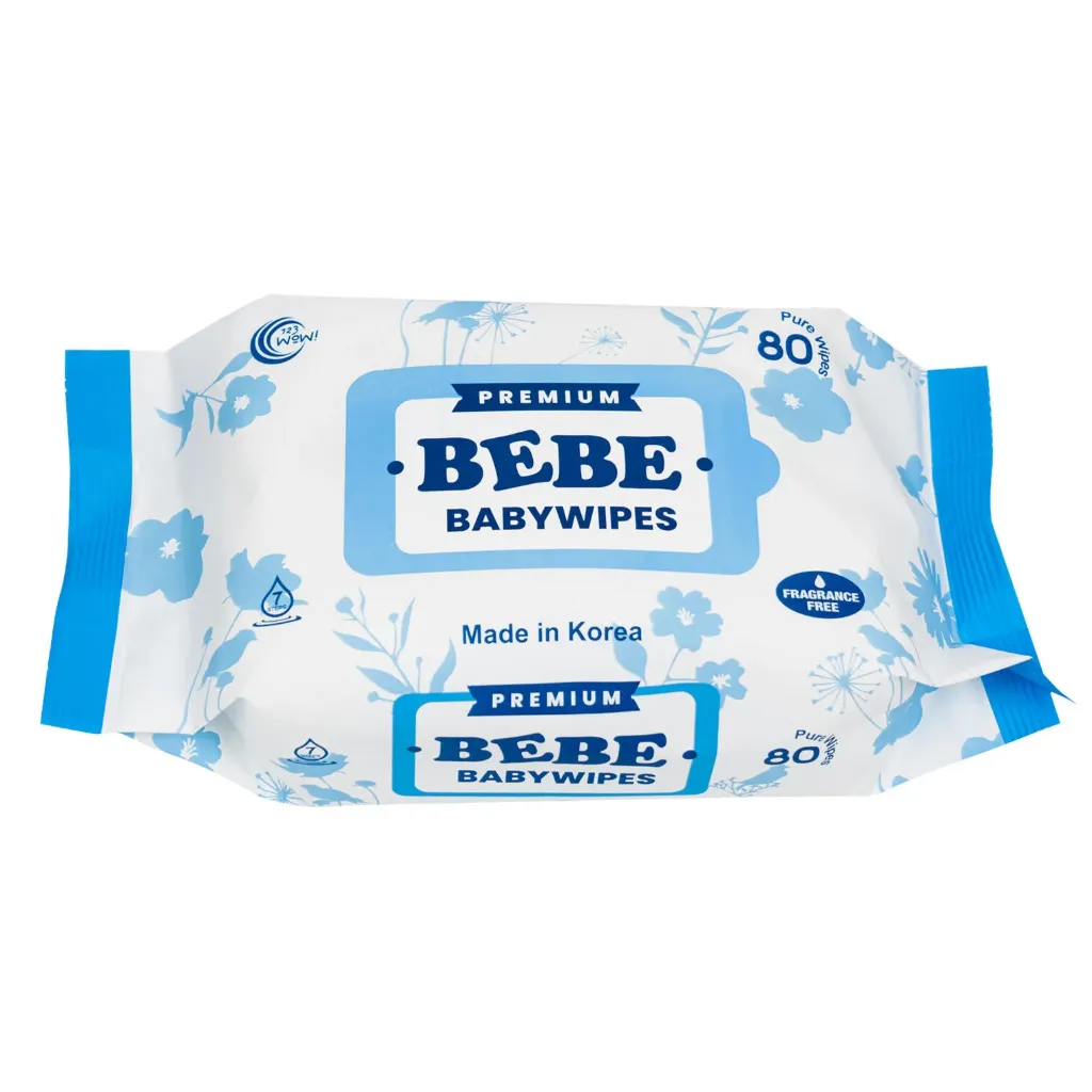 TOALLITAS PARA BEBE AZUL PREMIUM 80 UNIDADES 94551