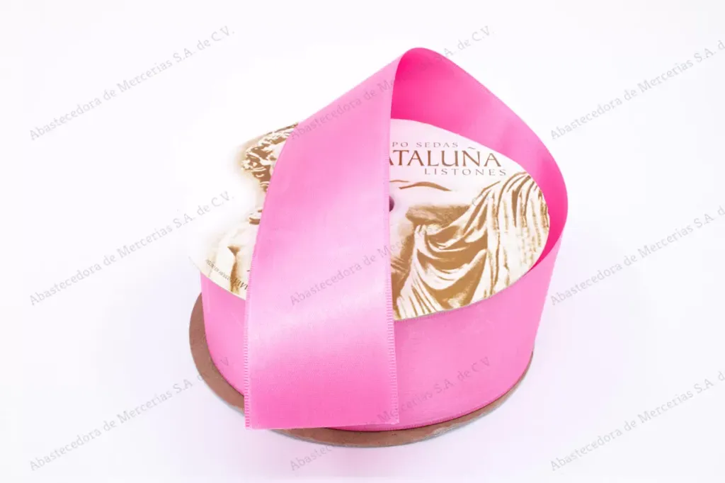 LISTON CATALUÑA SATINADO 151/3 HOT PINK ROLLO C/50MTS