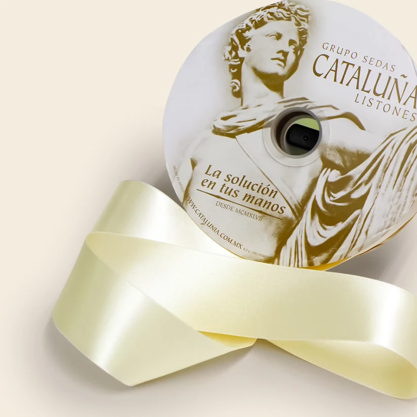 LISTON CATALUÑA SATINADO 151/9  CRUDO ROLLO C/50 MTS