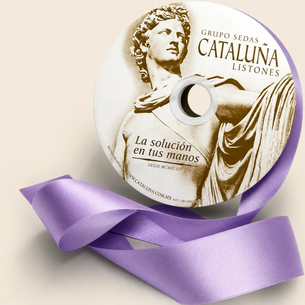 LISTON CATALUÑA SATINADO 151/9 UVA ROLLO C/50 MTS
