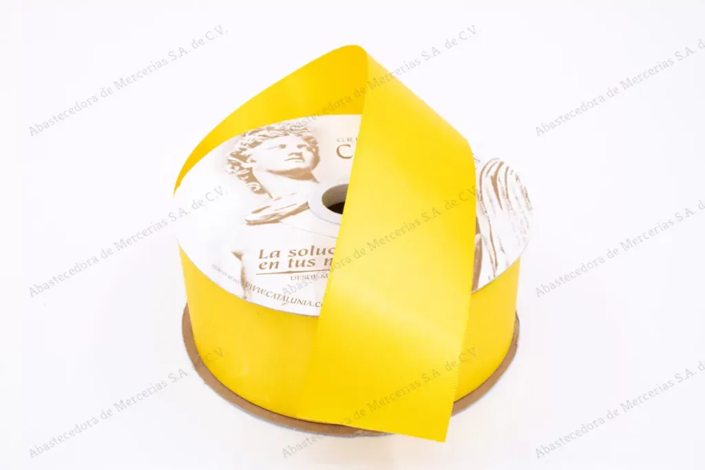 LISTON CATALUÑA SATINADO 151/5 AMARILLO C/50 MTS