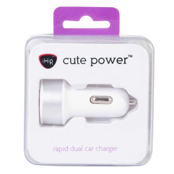 [810012230070] CARGADOR DE COCHE USB DUAL IHIP CUTE POWER 2.4A