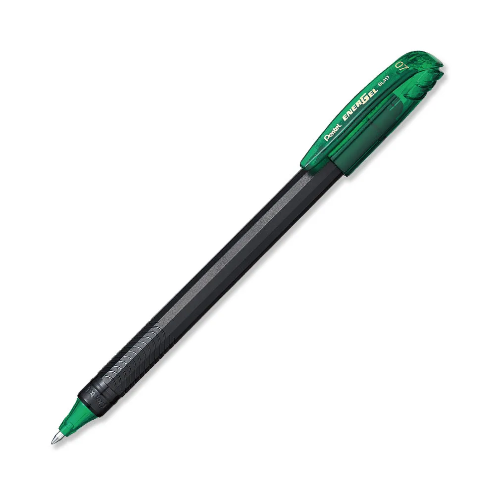[884851017598] BOLIGRAFO PENTEL ENERGEL 0.7MM VERDE BL417-D