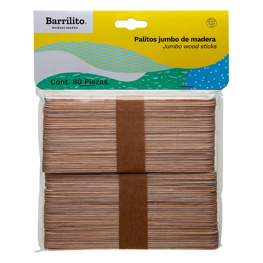PALITOS JUMBO NATURAL 18X152MM C/80 PZ W004