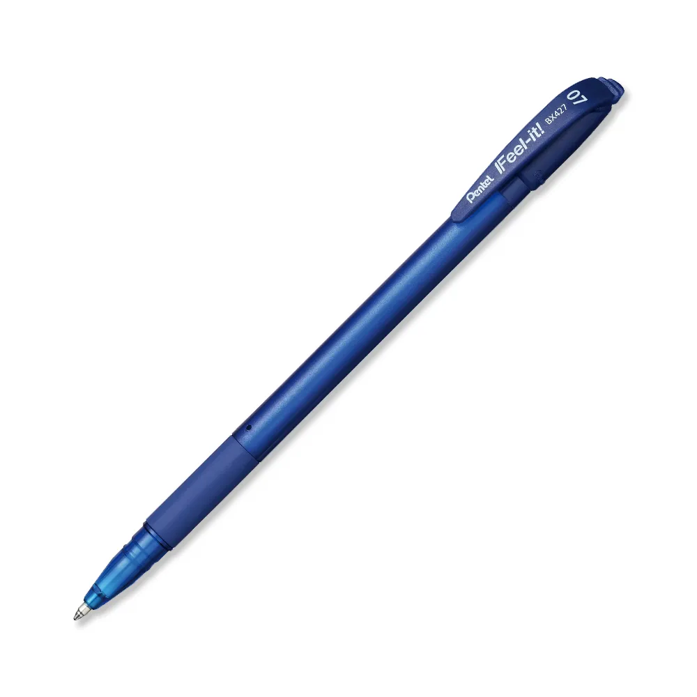BOLIGRAFO PENTEL FEEL-IT P/FINA AZUL BX427-C