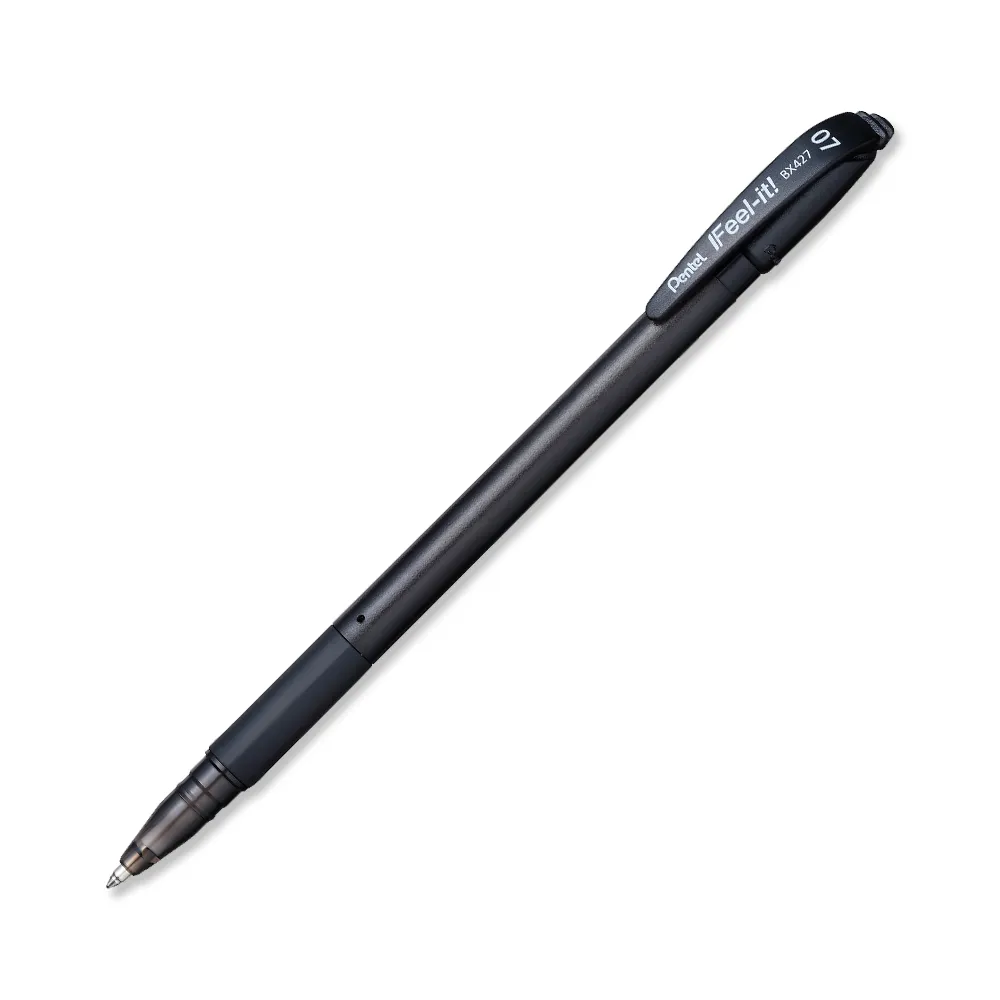 BOLIGRAFO PENTEL FEEL-IT P/FINA NEGRO BX427-A