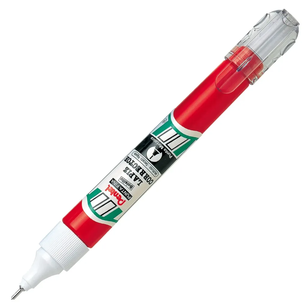 CORRECTOR PLUMA PUNTO METAL FINO PENTEL 7ML ZL63-W