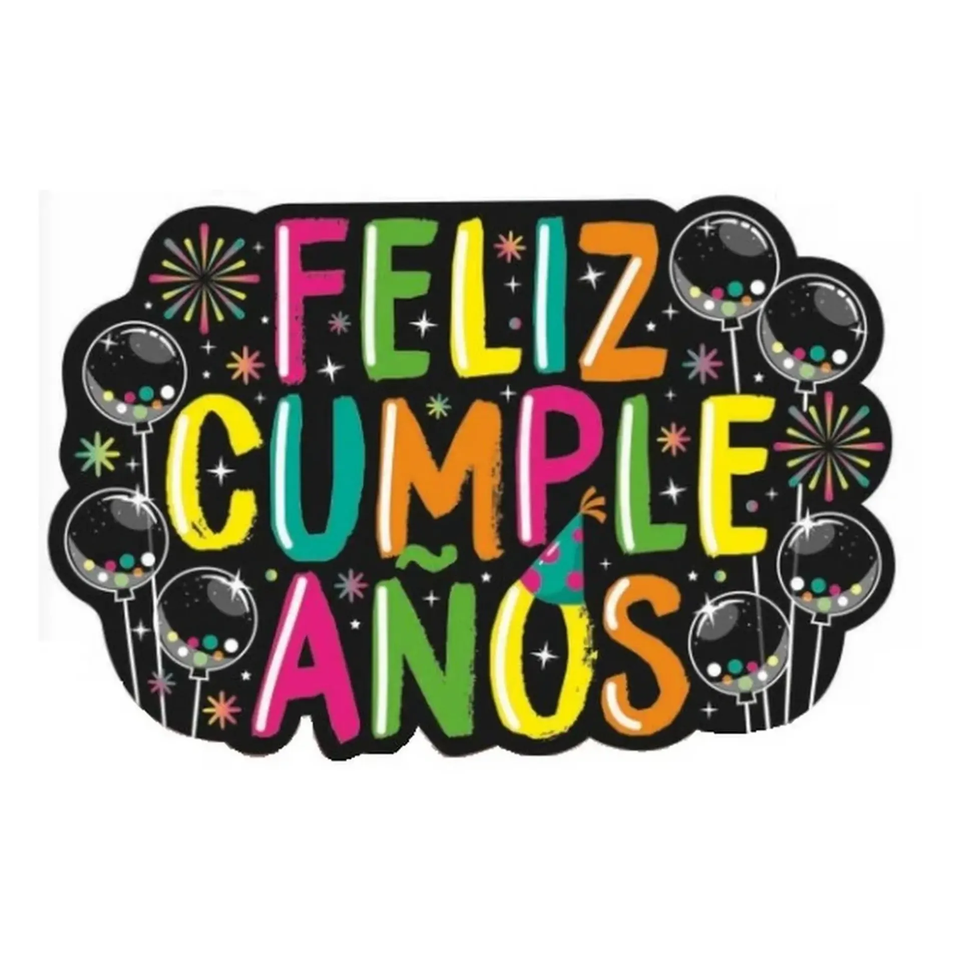 LETRERO MEGA CUMPLEAÑOS NEON PADI 1849